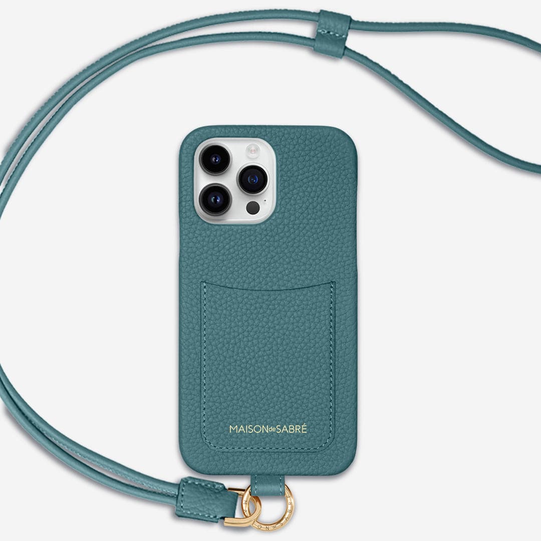 【未使用】MAISON de SABRÉ ブルー　iPhone14ケース The Sling Phone Case iPhone 14 Pro Max - Bondi Blue – MAISON