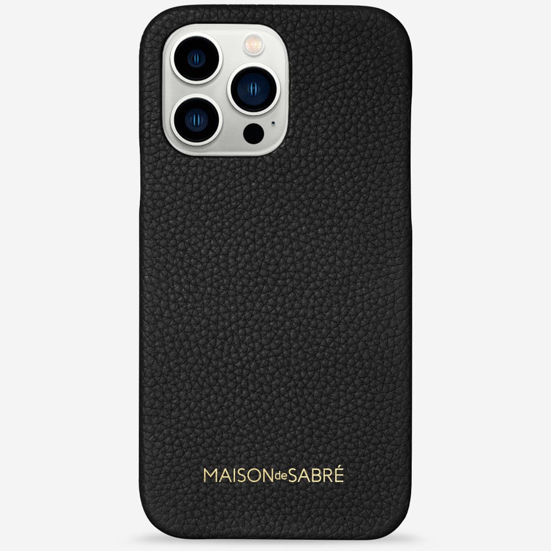 iPhone 15 Pro Max Leather Case  Black (MagSafe Compatible) - SANDMARC