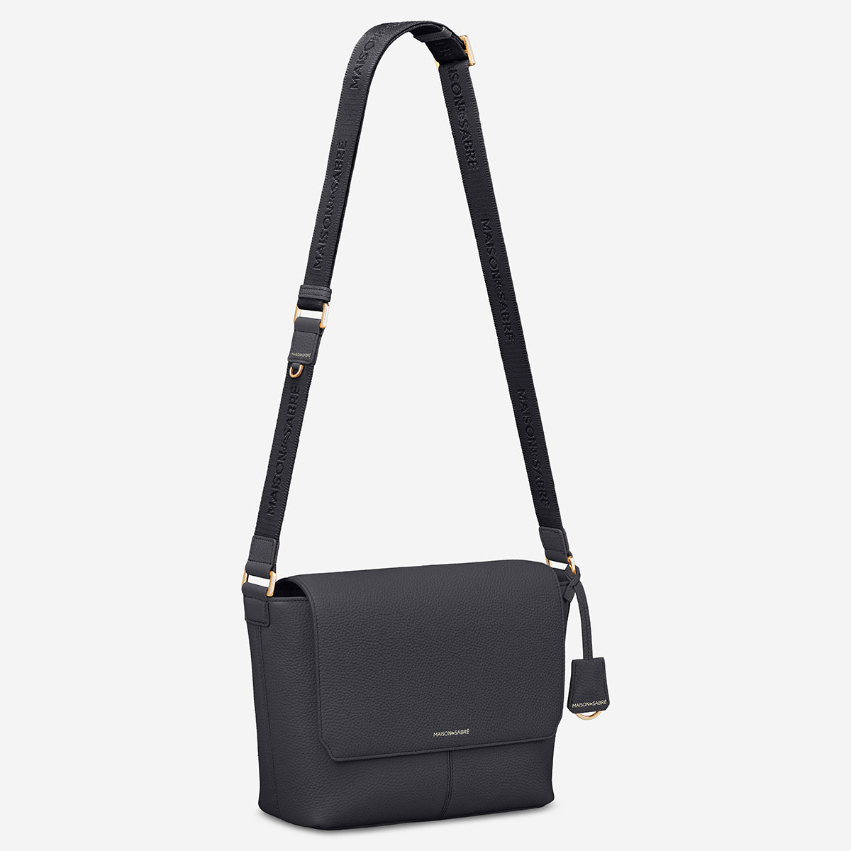 The Medium Flaire Messenger Bag - Graphite Grey