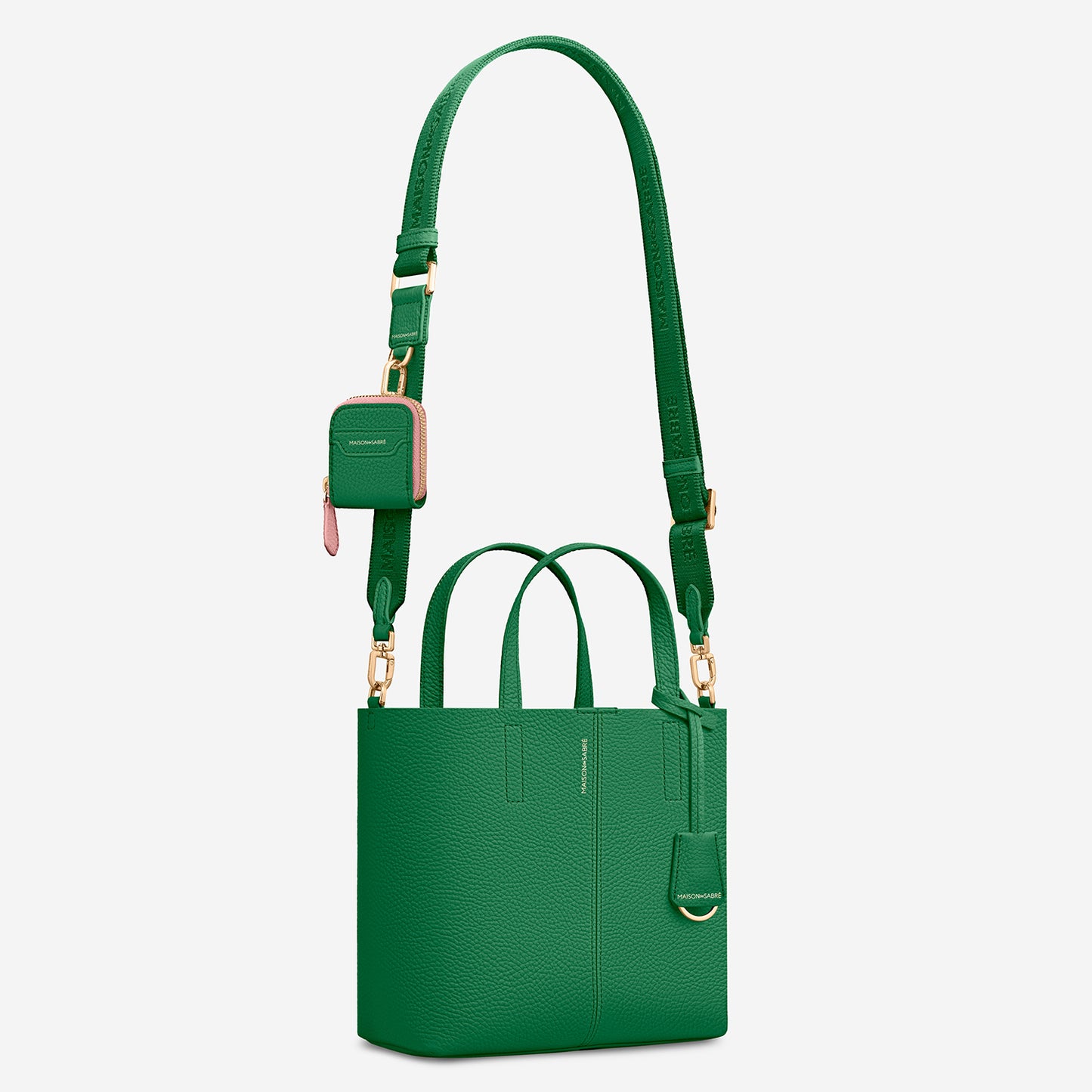 Small Soft Tote Duo - Emerald Lily