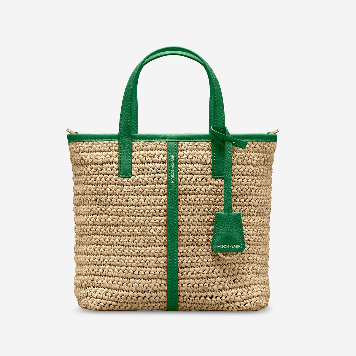 The Raffia Small Soft Tote - Emerald Green – MAISON de SABRÉ