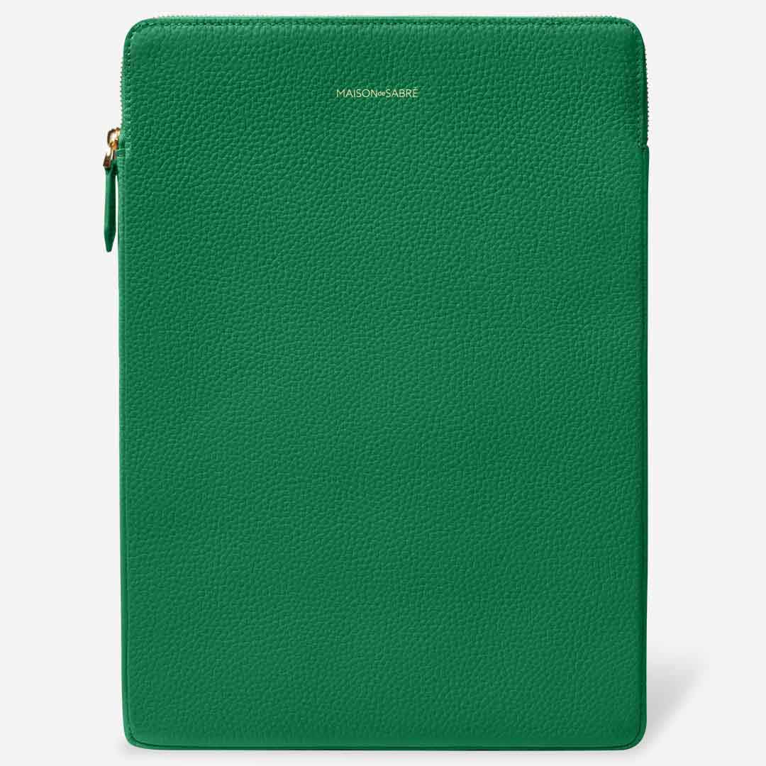 green laptop case