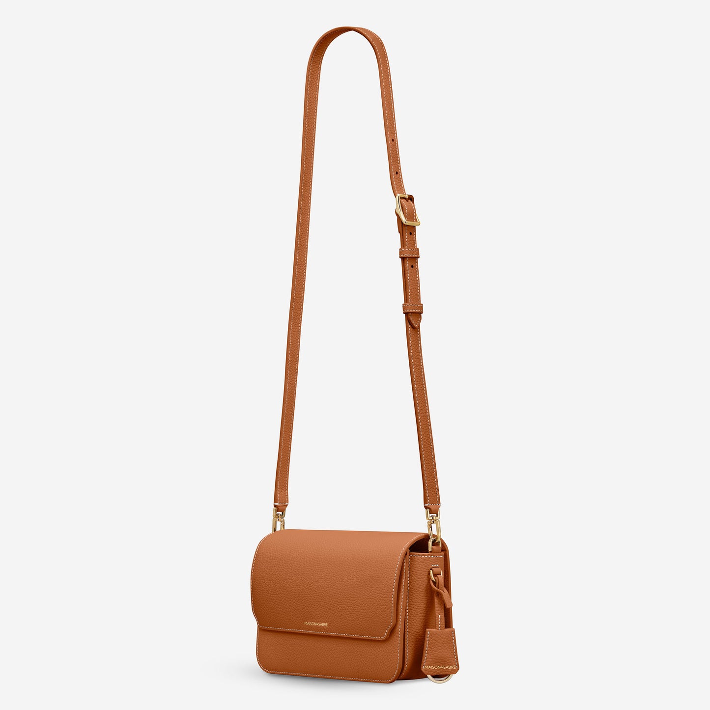 The Medium Flap Bag - Pecan Brown