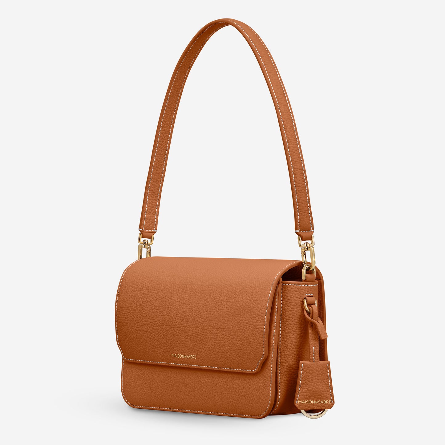 The Medium Flap Bag - Pecan Brown