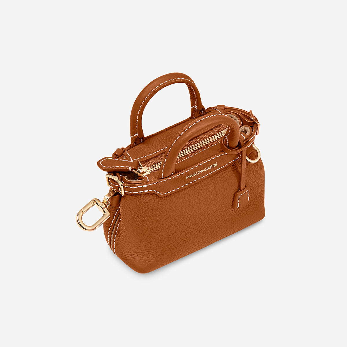 The SABRÉMOJI™ Petite Palais Charm - Pecan Brown