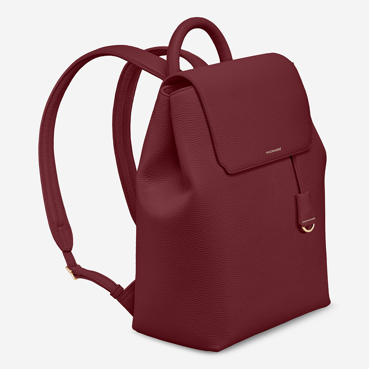 The Medium Soft Backpack - Plum Red