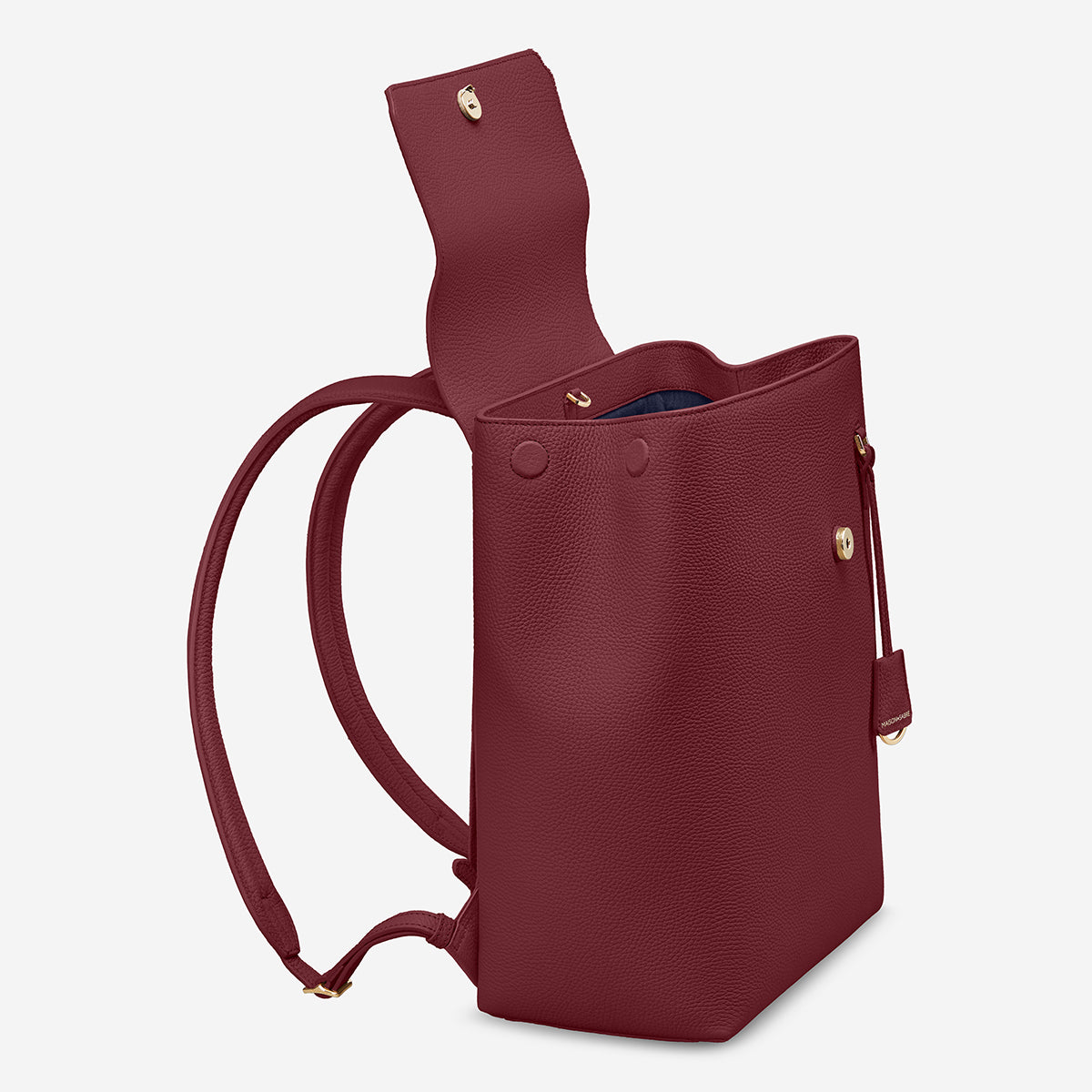 The Medium Soft Backpack - Plum Red
