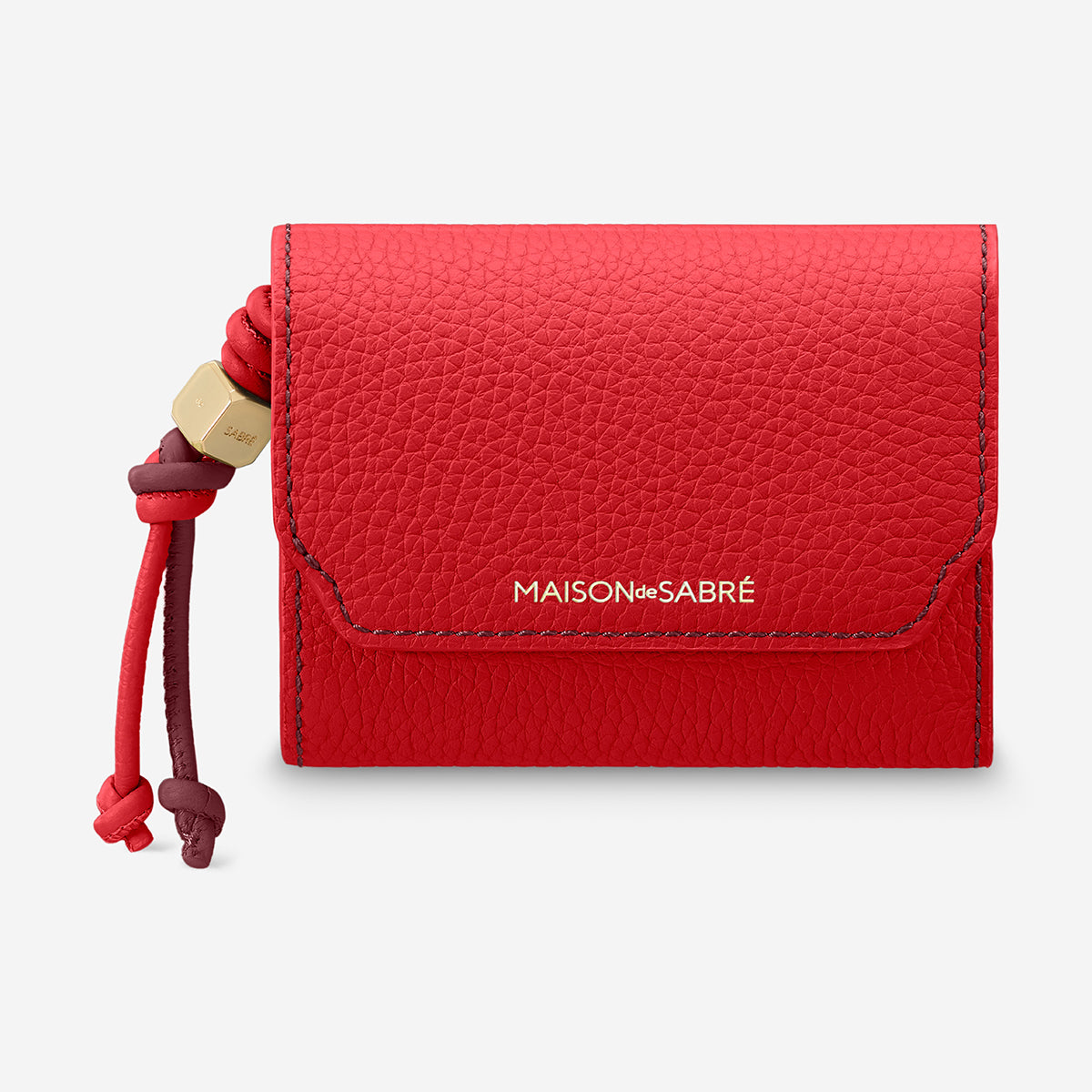 【新品未使用】MAISON de SABRÉ 三つ折りウォレット The Trifold Wallet - Pomegranate Plum – MAISON de SABRÉ