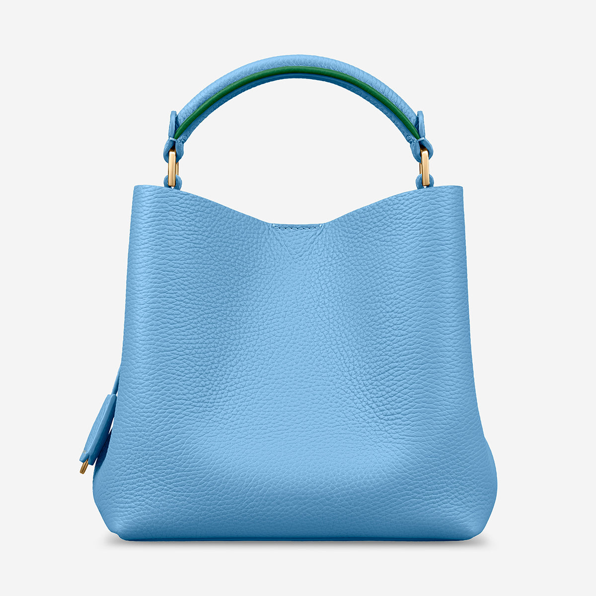 The Mini Bucket Bag - Sky Emerald