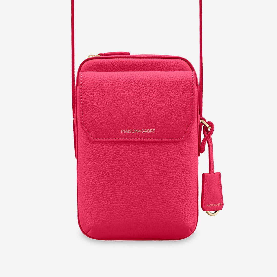 ★MAISON DE SABRE★The Phone Pouch スマホポーチ クロスボディ The Phone Pouch - Black Caviar – MAISON de SABRÉ