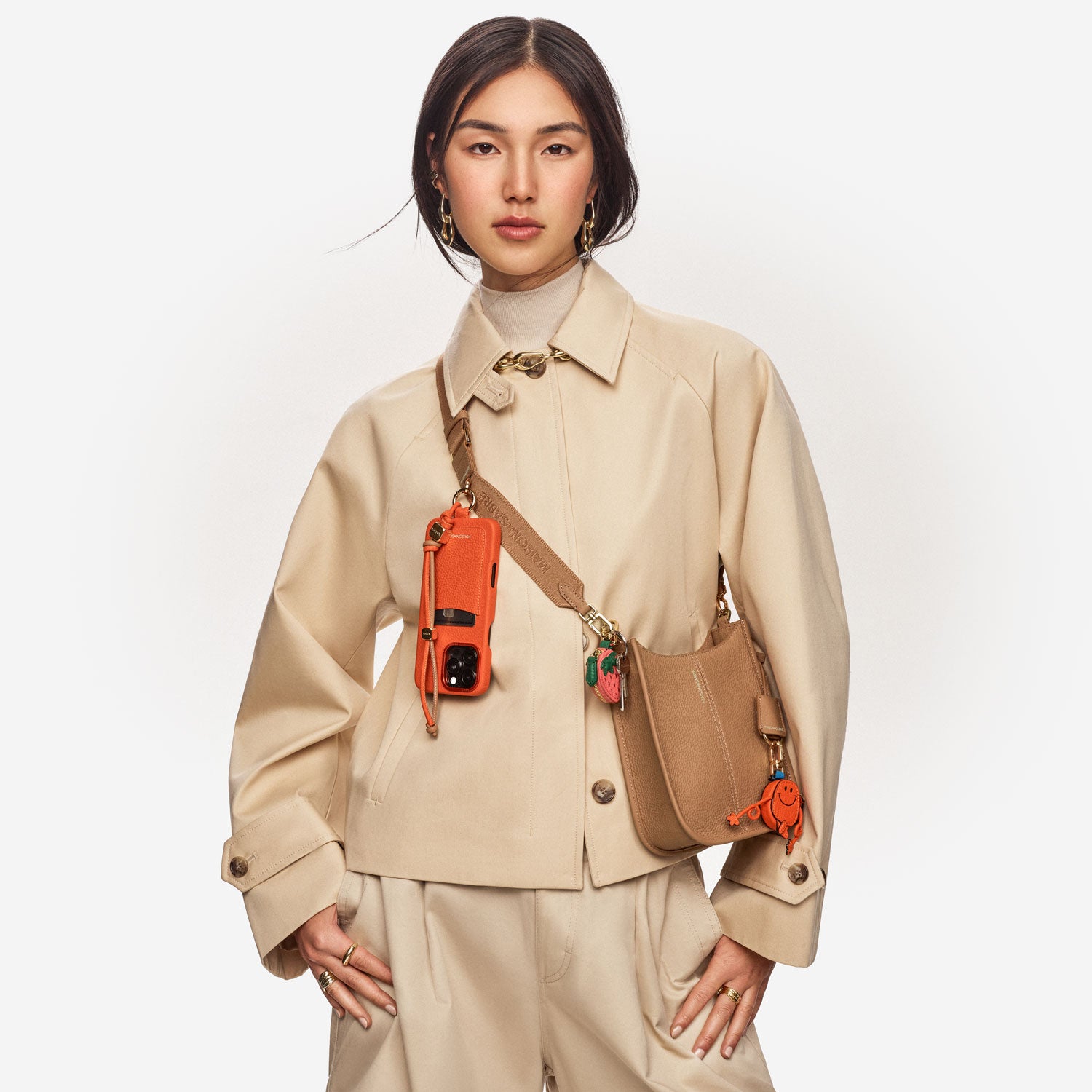 Mini Saddle Bag in Sandstone Brown | MAISON de SABRÉ