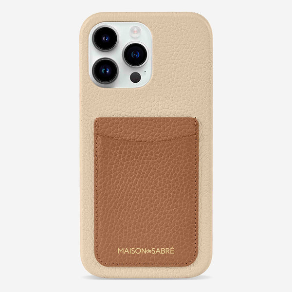 The Card Phone Case iPhone 14 Pro - Sandstone Nude – MAISON