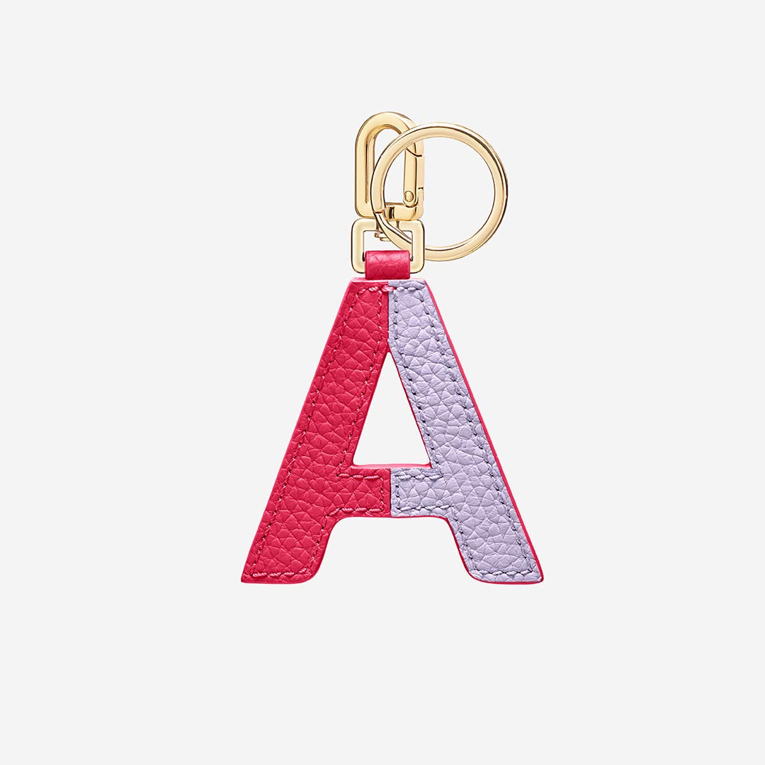 The SABRÉMOJI™ Alphabet Charm A - Fuchsia Lavender