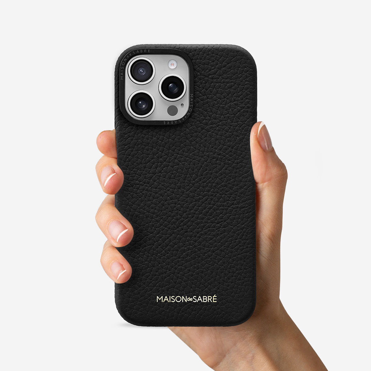iPhone 16 Pro Case Black Caviar – MAISON de SABRÉ