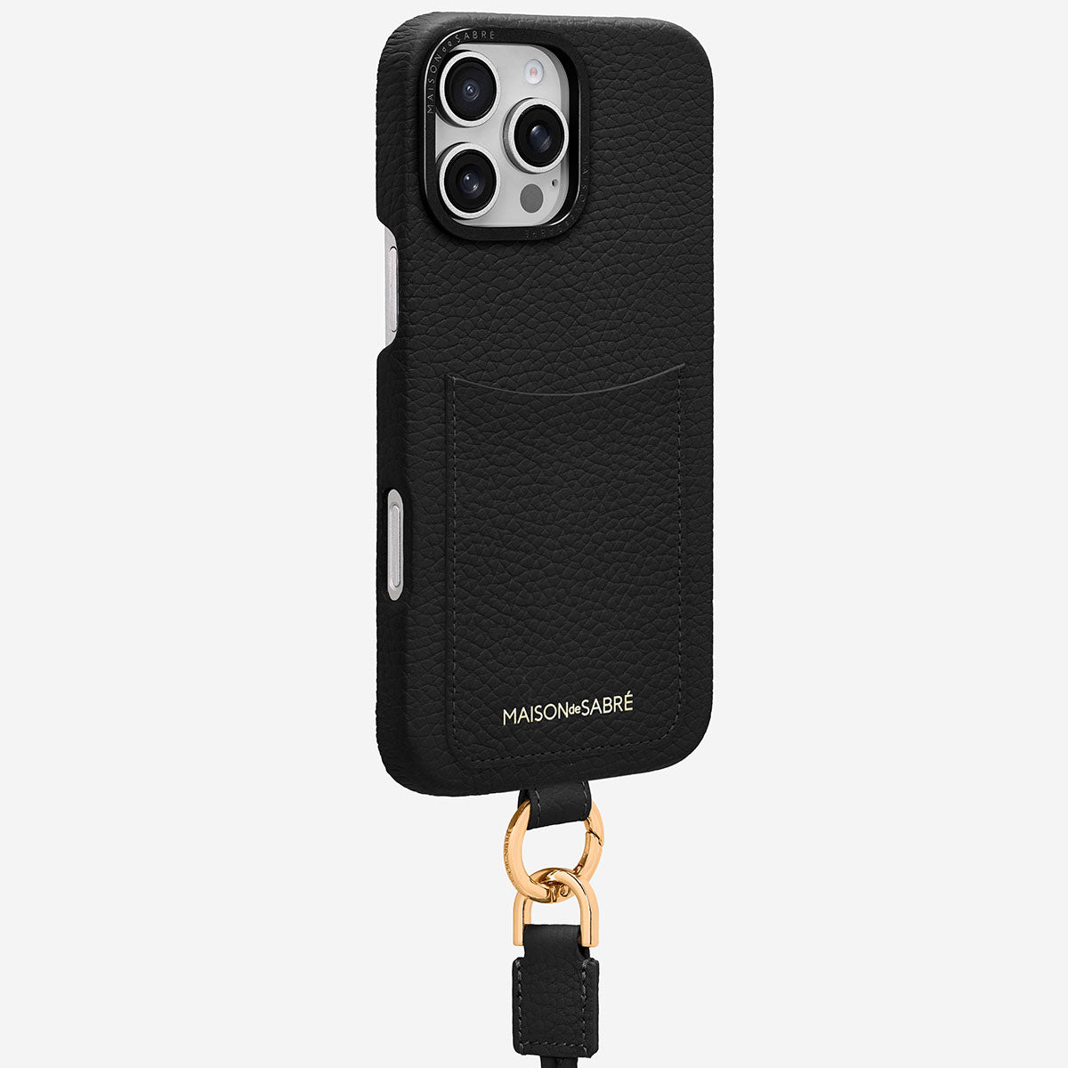 The Sling Phone Case iPhone 16 Pro - Black Caviar