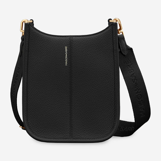 The Mini Saddle Bag - Black Caviar