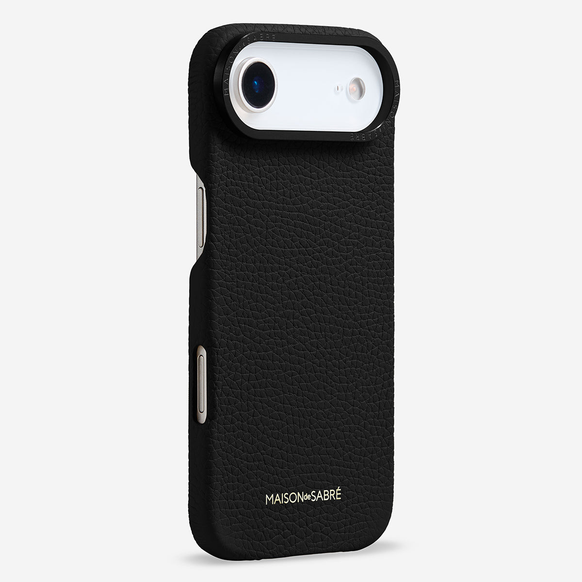 【メゾンドサブレ】スマホケース（iPhone 17 Air Case） iPhone 17 Air Case in Black Caviar | MAISON de SABRÉ