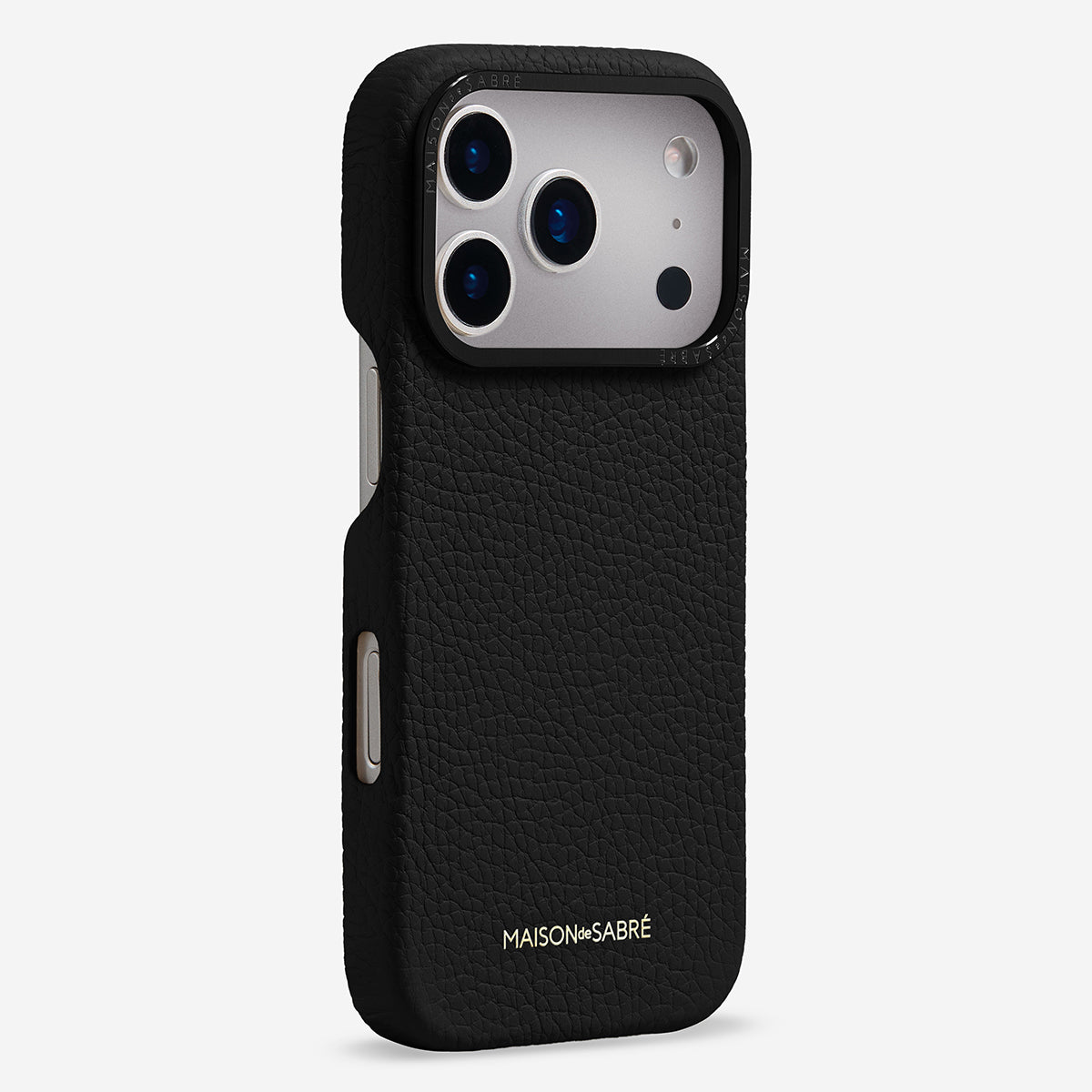 iPhone 17 Pro Case in Black Caviar | MAISON de SABRÉ