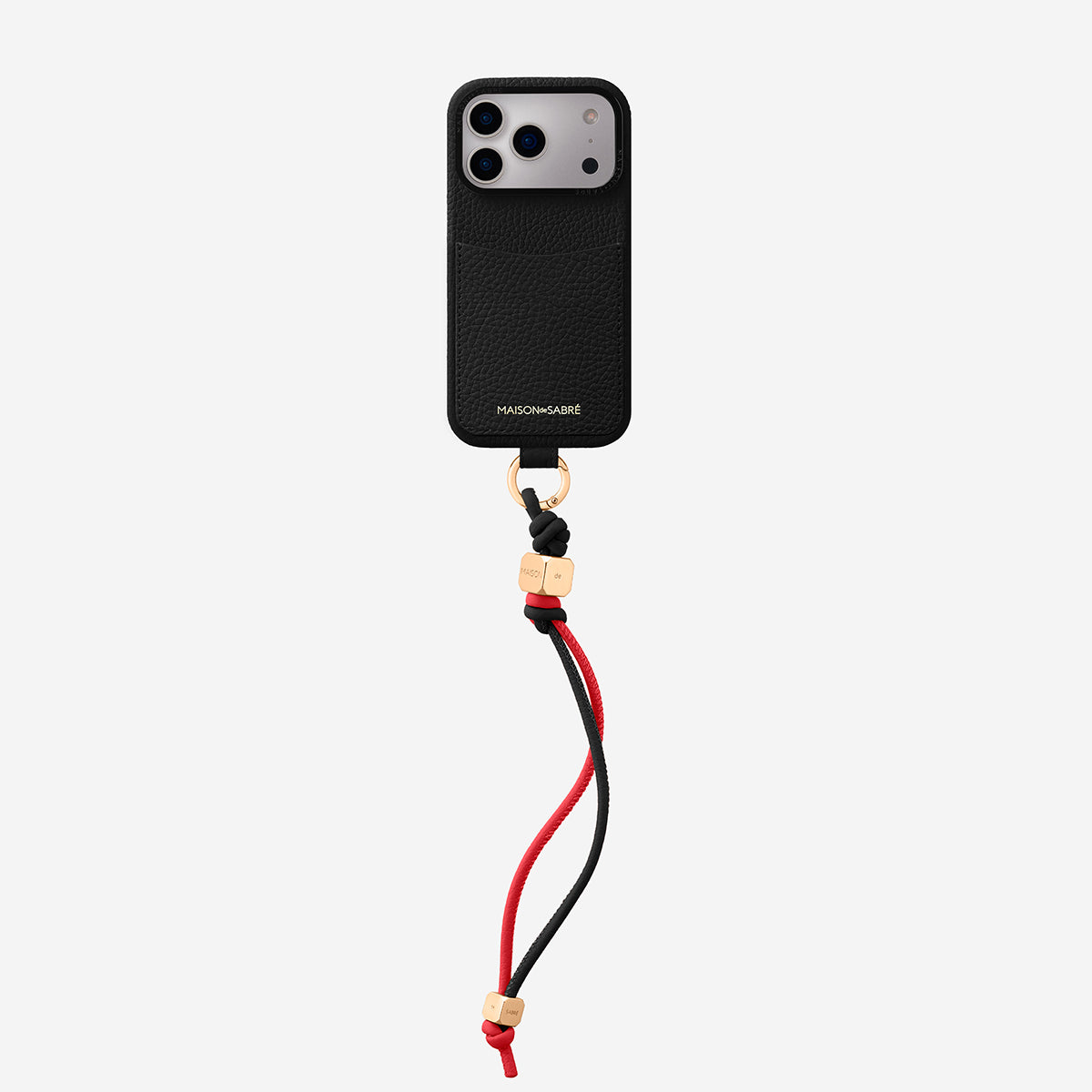 The Wristlet Phone Case iPhone 17 Pro - Black Caviar