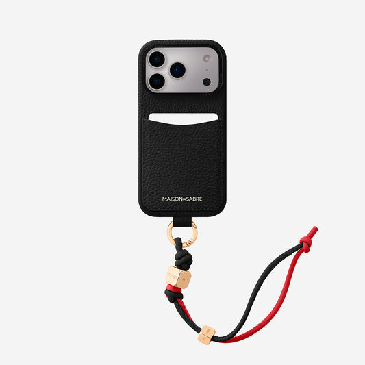 The Wristlet Phone Case iPhone 17 Pro - Black Caviar