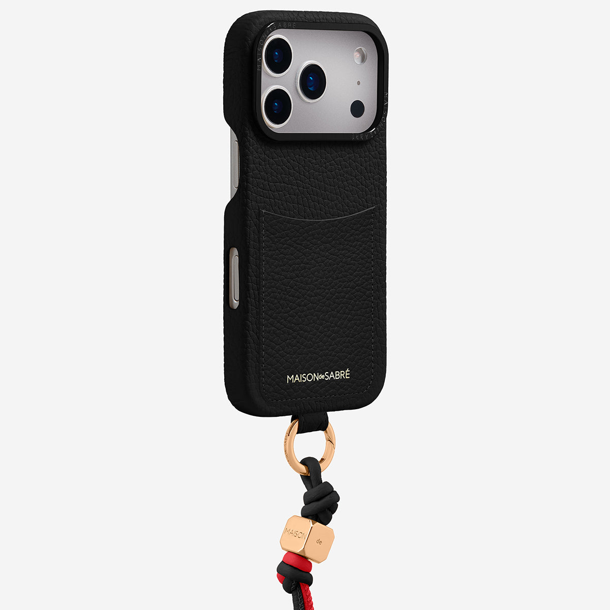 The Wristlet Phone Case iPhone 17 Pro Max - Black Caviar