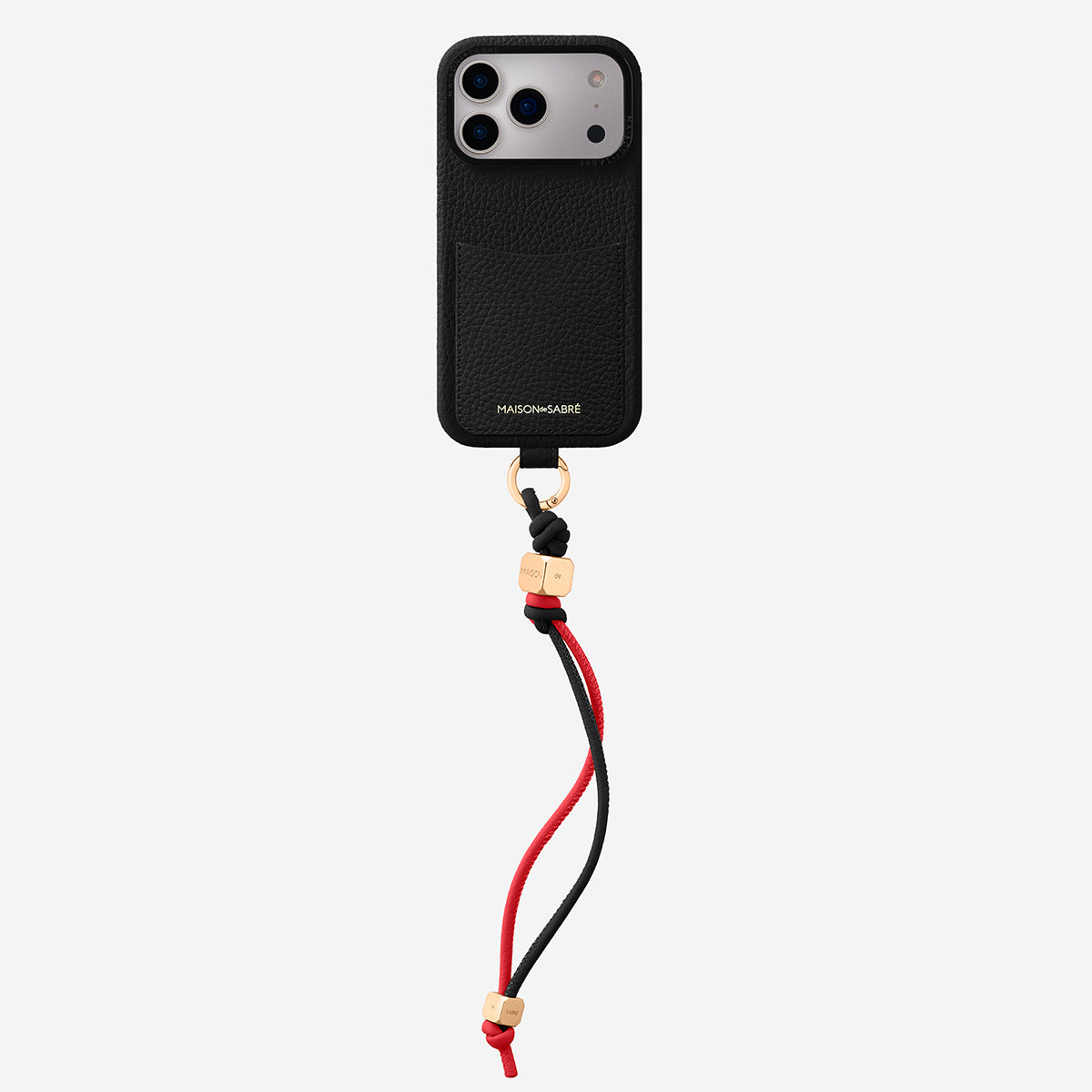 The Wristlet Phone Case iPhone 17 Pro Max - Black Caviar