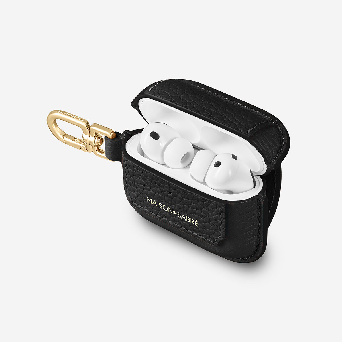 AirPods Pro 3 Case Charm in Black Caviar | MAISON de SABRÉ