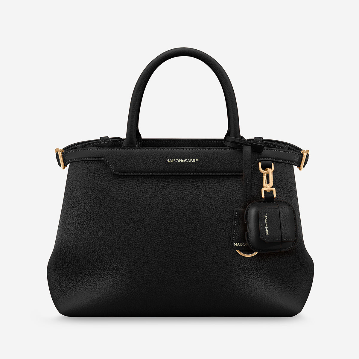 AirPods 4 Case Charm in Black Caviar | MAISON de SABRÉ