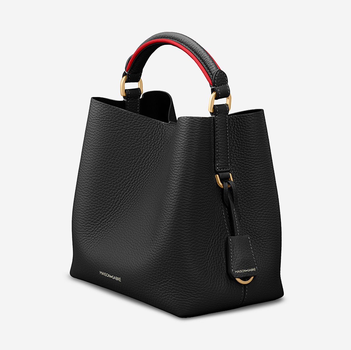 The Mini Bucket Bag - Rouge Noir