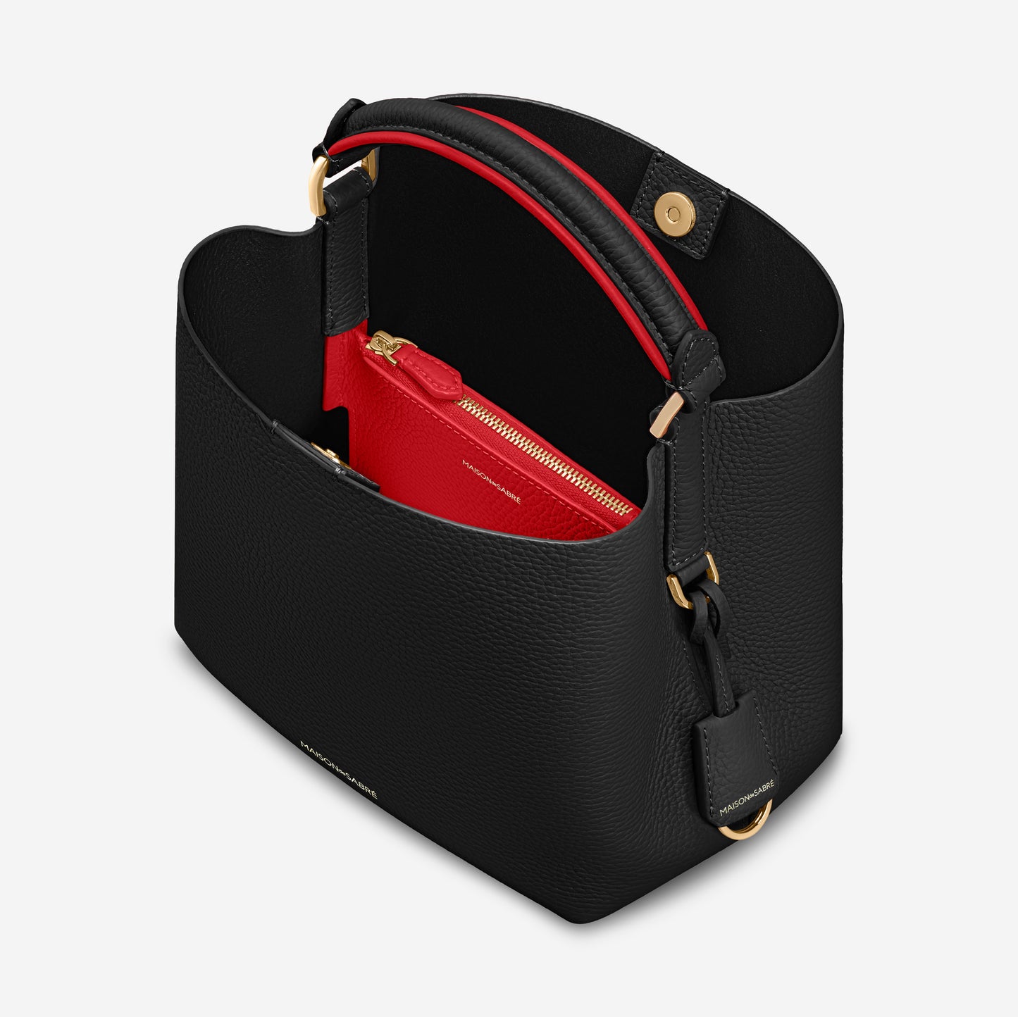 The Mini Bucket Bag - Rouge Noir