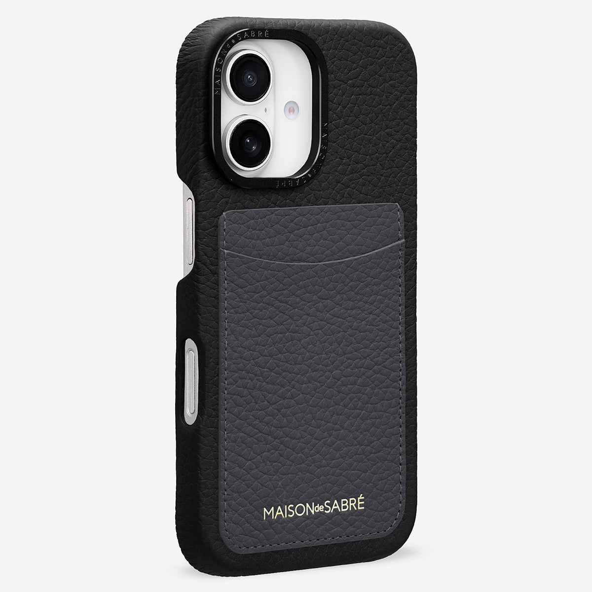 The Card Phone Case iPhone 16 - Graphite Caviar