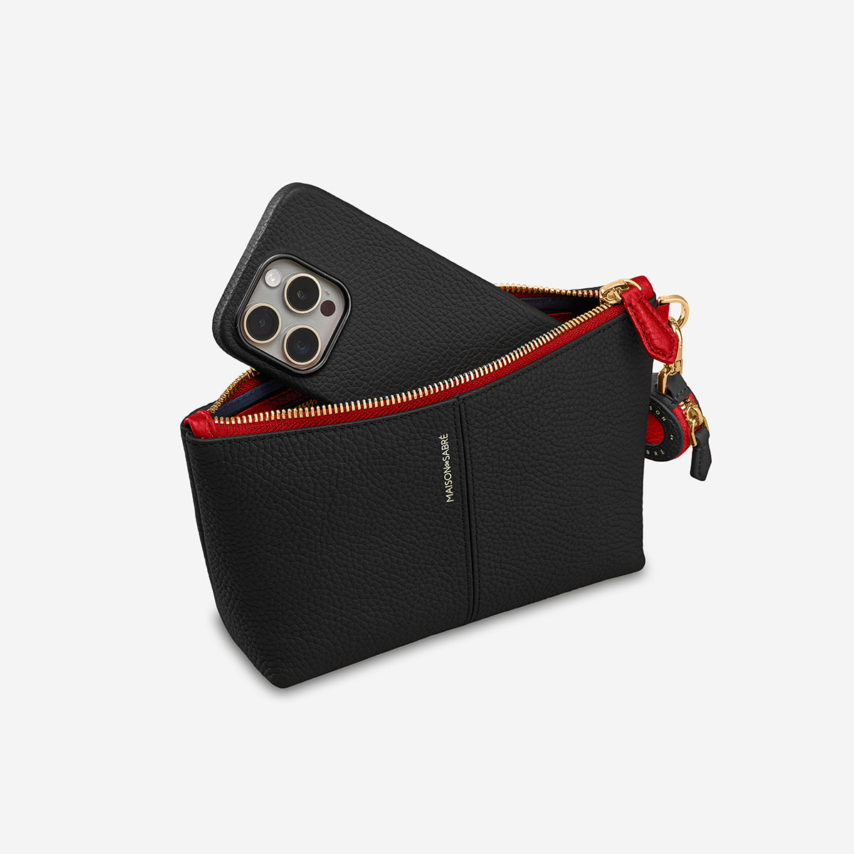 The Small Flaire Pouch - Rouge Noir