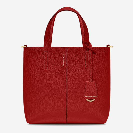 The Small Soft Tote - Brick Red