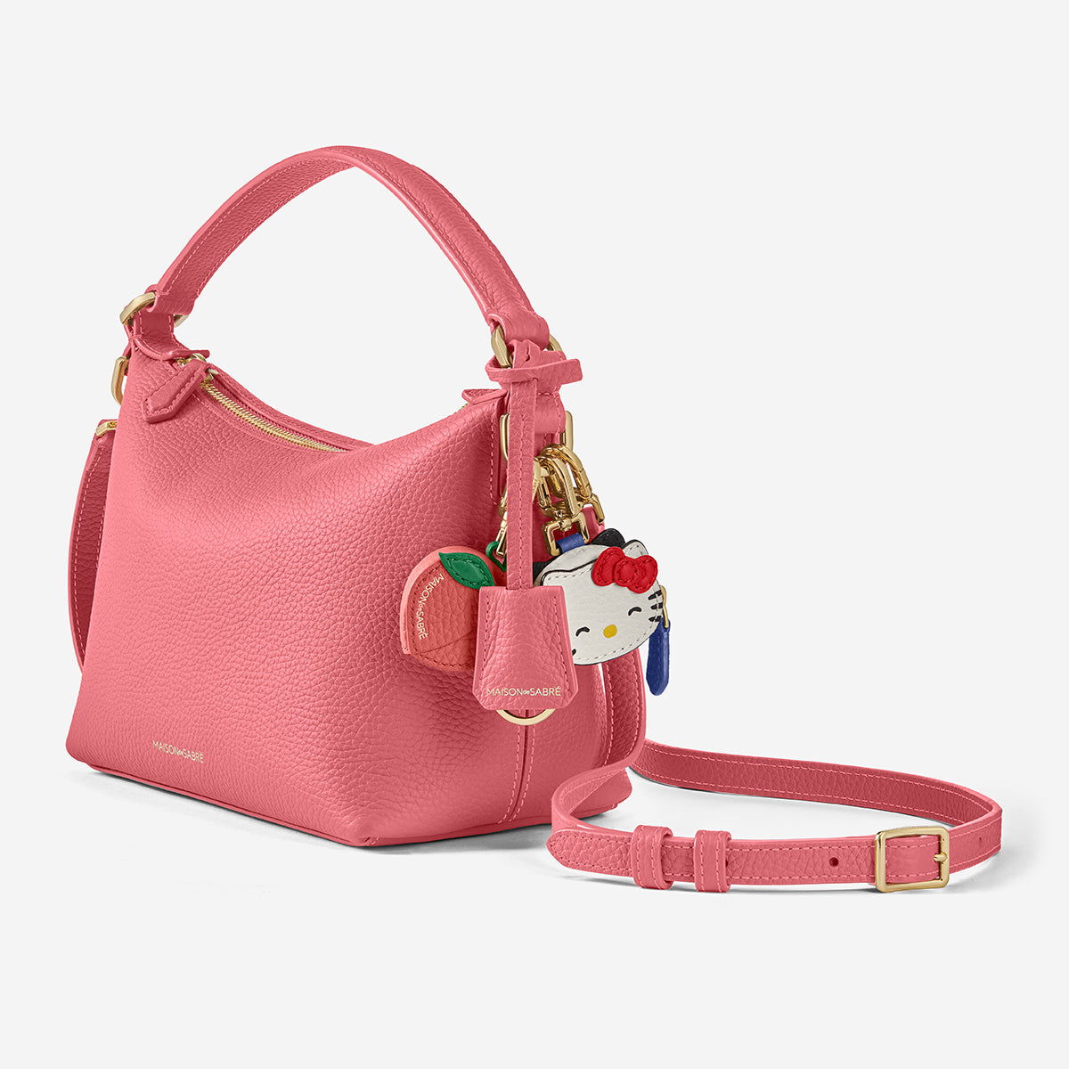 Small Soft Hobo in Candy Pink | MAISON de SABRÉ