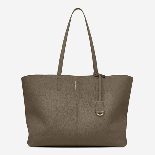 The Zipped Soft Tote - Cashmere Clay