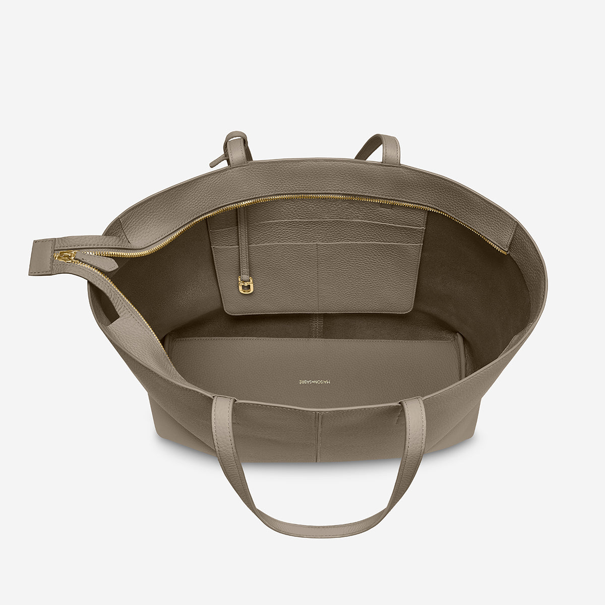 The Zipped Soft Tote - Cashmere Clay