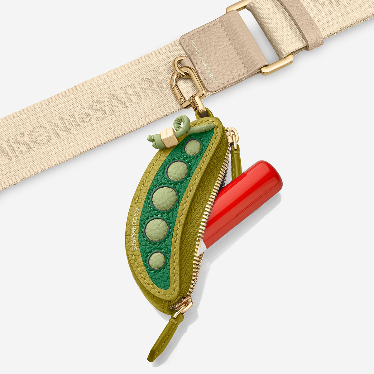 The SABRÉMOJI™ Vegetable Charm - Snap Peas