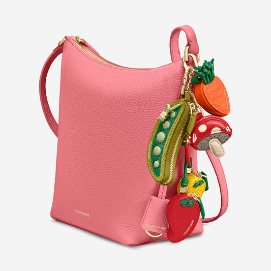 The Zipped Bucket Bag - Candy Pink