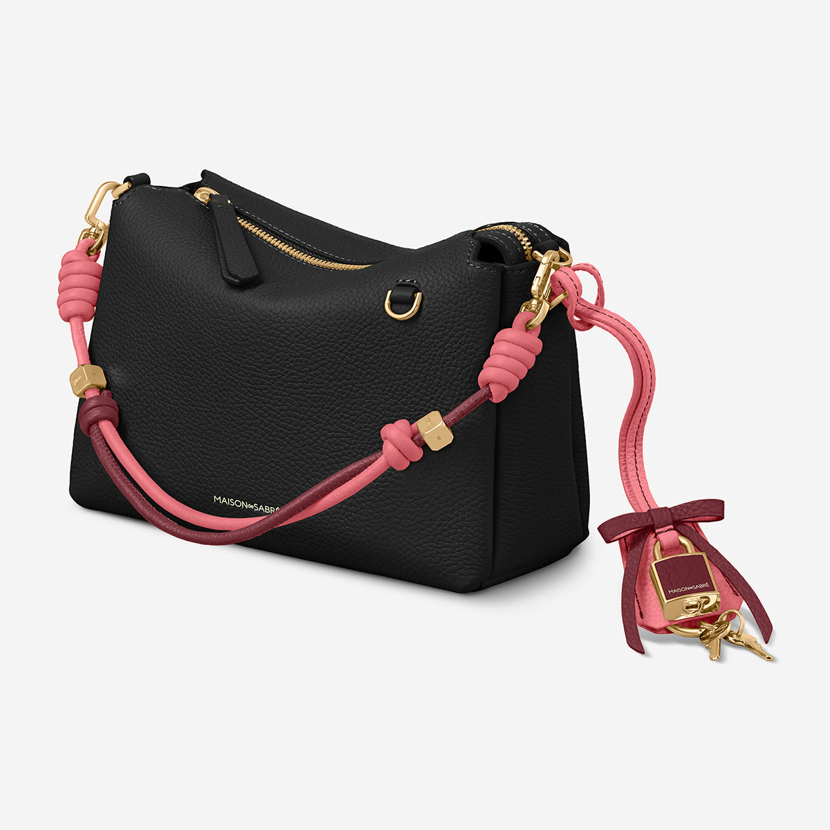 The Bow Padlock Charm - Candy Plum