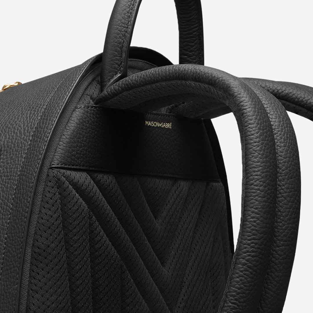 Backpack in Black Caviar | MAISON de SABRÉ