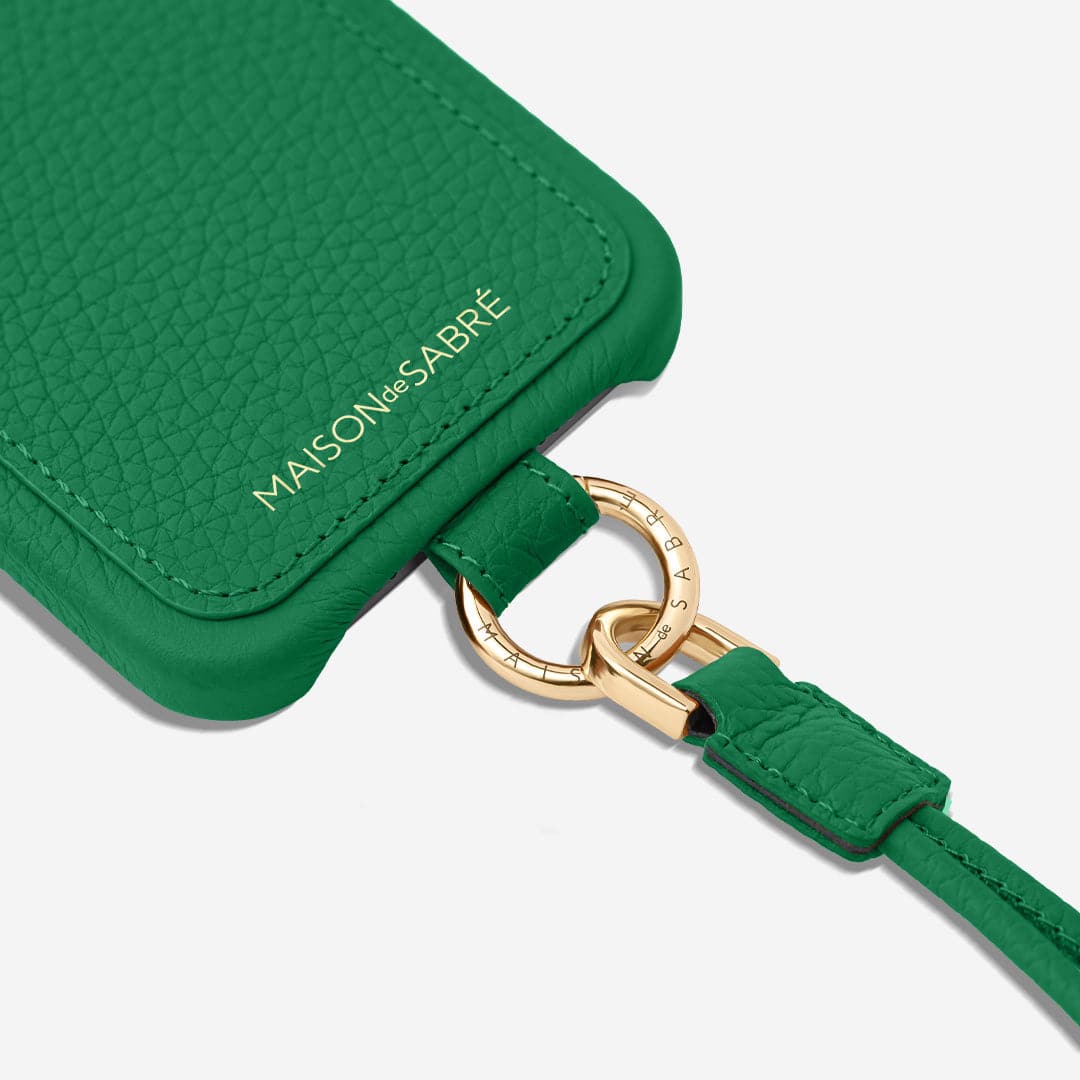 Sling Phone Case iPhone 14 Pro Max in Emerald Green – MAISON de SABRÉ