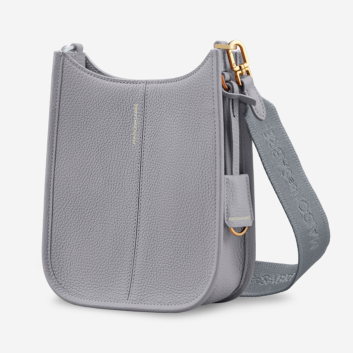 The Mini Saddle Bag - Dove Grey