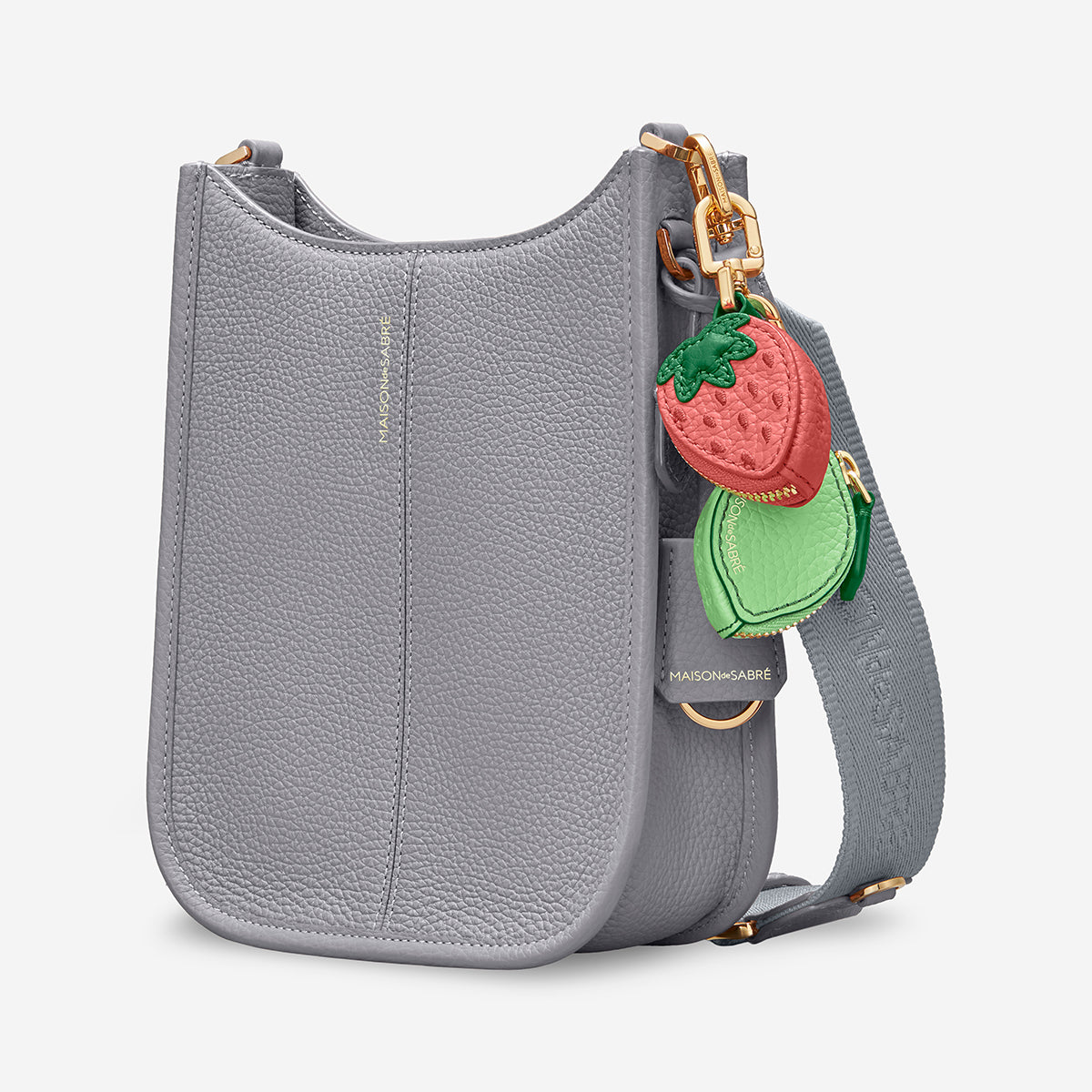 The Mini Saddle Bag - Dove Grey