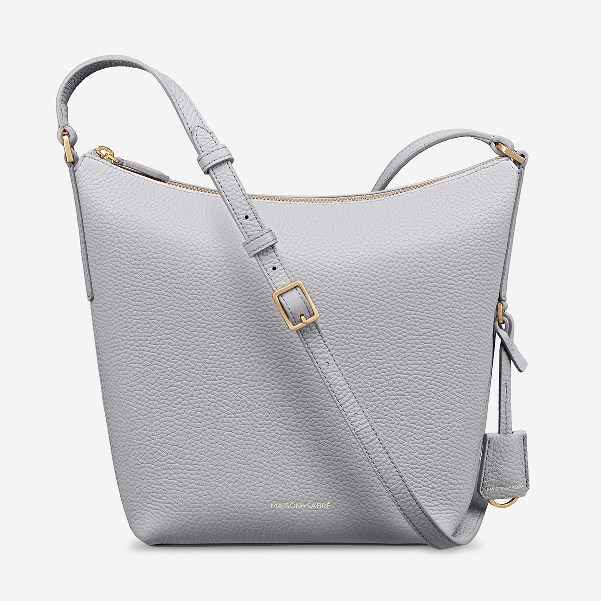The Zipped Bucket Bag - Dove Grey
