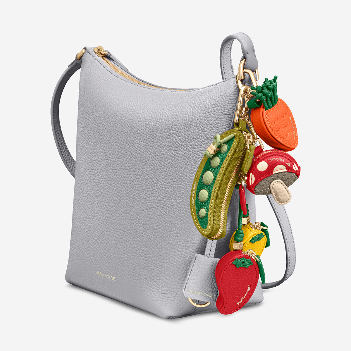 The Zipped Bucket Bag - Dove Grey