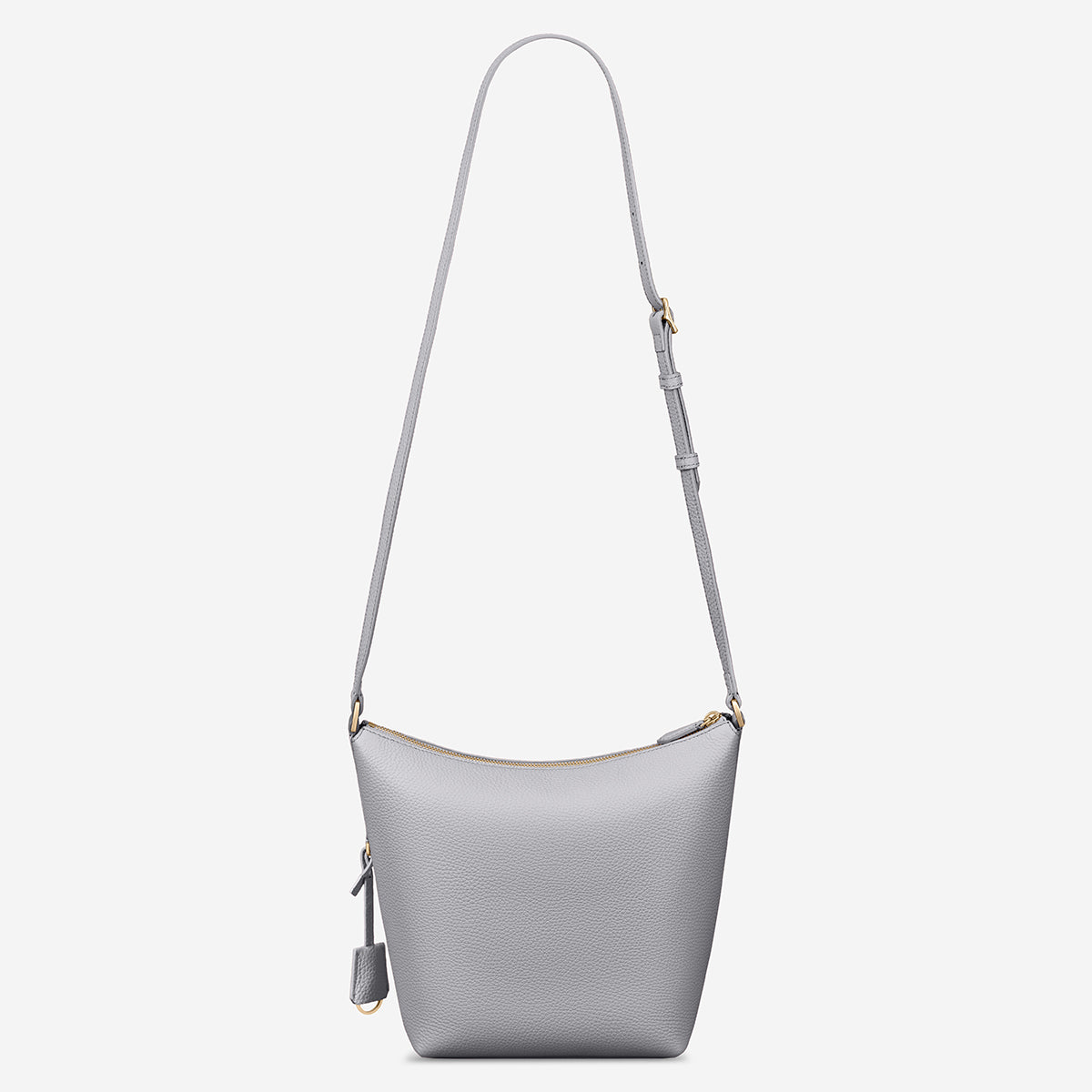 The Zipped Bucket Bag - Dove Grey