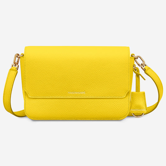 The Medium Flap Bag - Daisy Yellow