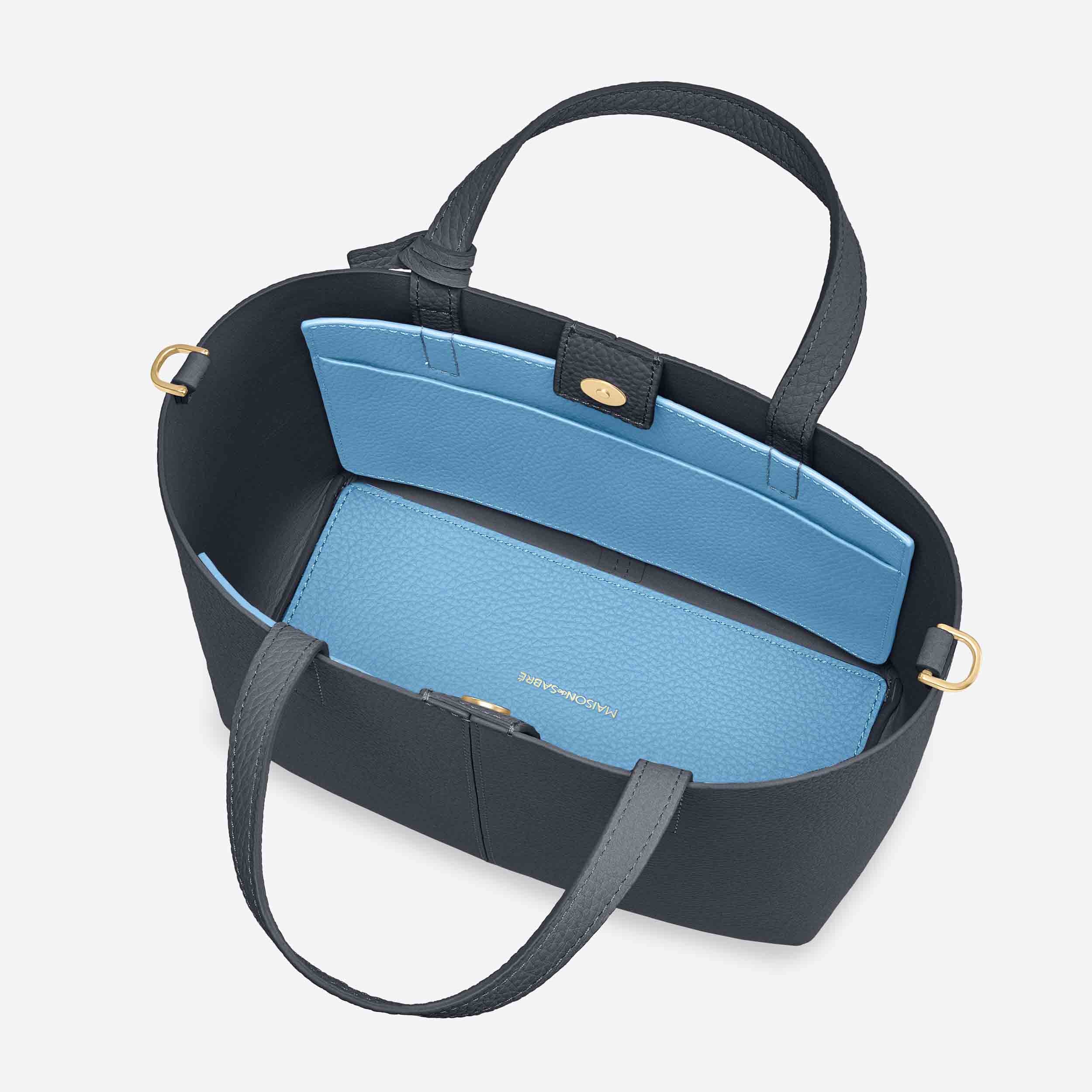 Small Soft Tote in Graphite Sky | MAISON de SABRÉ