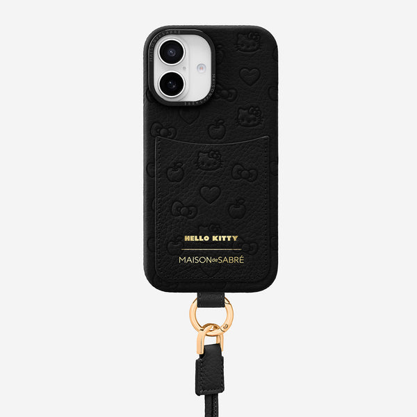 新着入荷の通販 The Kitty (Hello Caviar Black - 16 iPhone Case Phone Sling iPhoneアクセサリー