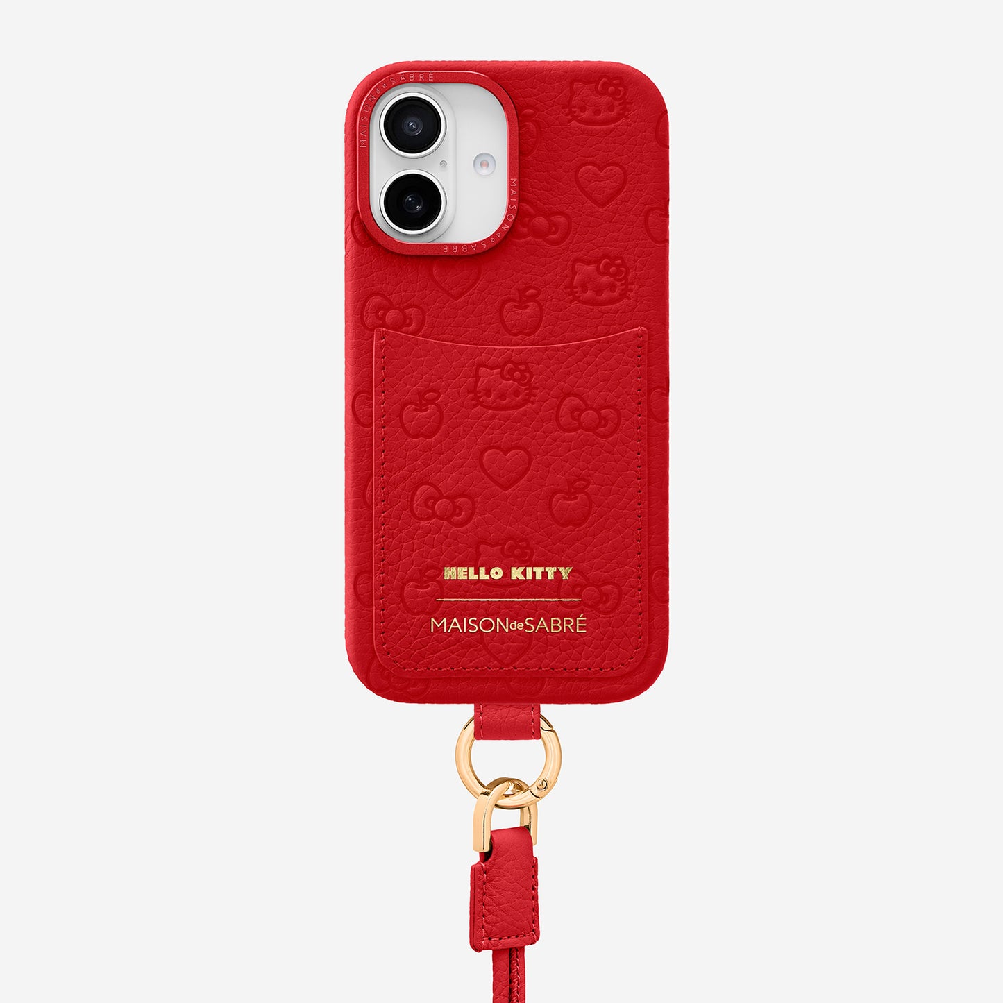 The Sling Phone Case iPhone 16 - Pomegranate Red (Hello Kitty)